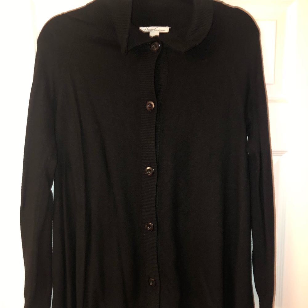 KENNETH COLE size large cardigan, black